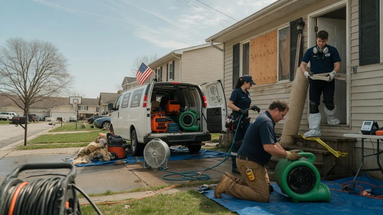 Water Damage Restoration in Plymouth, IL near me